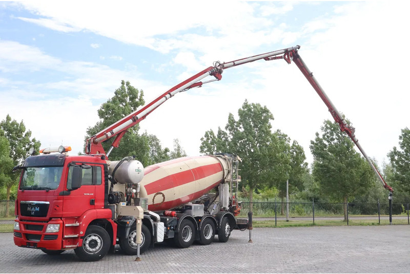 MAN TGS 50.440 | 10X4*6 | SARAKA 28 METER | 8M3 MIXER - Camion pompe: photos 1 MAN TGS 50.440 | 10X4*6 | SARAKA 28 METER | 8M3 MIXER - Camion pompe: photos 1