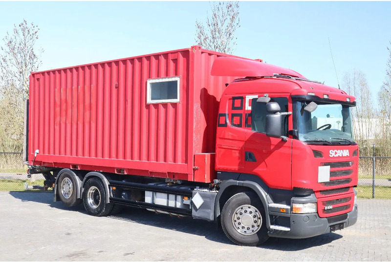 Scania R490 | 6X2 | RETARDER | BDF | MOBILE WORKSHOP | WERKSTATT - Camion porte-conteneur/ Caisse mobile: photos 3 Scania R490 | 6X2 | RETARDER | BDF | MOBILE WORKSHOP | WERKSTATT - Camion porte-conteneur/ Caisse mobile: photos 3