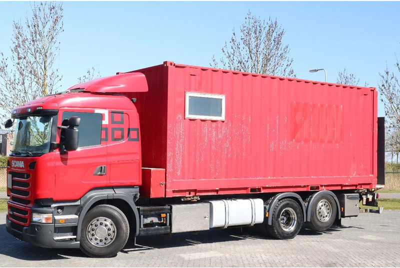 Scania R490 | 6X2 | RETARDER | BDF | MOBILE WORKSHOP | WERKSTATT - Camion porte-conteneur/ Caisse mobile: photos 1 Scania R490 | 6X2 | RETARDER | BDF | MOBILE WORKSHOP | WERKSTATT - Camion porte-conteneur/ Caisse mobile: photos 1