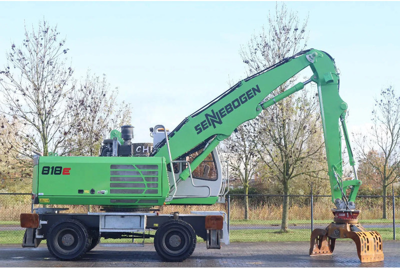 Sennebogen 818 E K9 ULM | SORTING GRAB | GOOD TIRES - Pelle sur pneus: photos 4 Sennebogen 818 E K9 ULM | SORTING GRAB | GOOD TIRES - Pelle sur pneus: photos 4