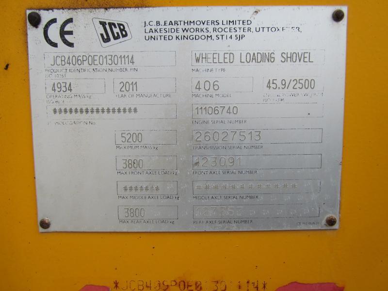 Chargeuse sur pneus Jcb 406: photos 11