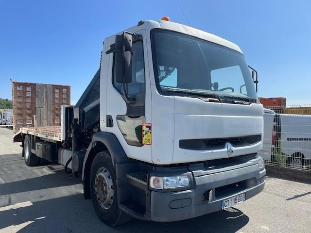 Renault Premium 250 - Camion plateau, Camion grue: photos 2 Renault Premium 250 - Camion plateau, Camion grue: photos 2