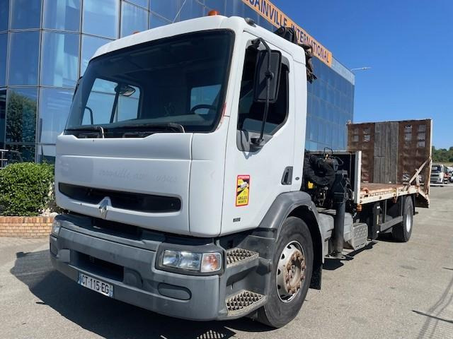 Renault Premium 250 - Camion plateau, Camion grue: photos 1 Renault Premium 250 - Camion plateau, Camion grue: photos 1