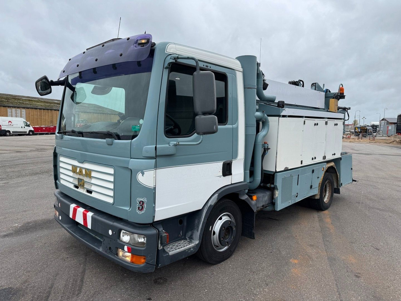MAN TGL 12.240 4x2 Hvidtved Larsen SLP 5.5 - Camion hydrocureur: photos 1 MAN TGL 12.240 4x2 Hvidtved Larsen SLP 5.5 - Camion hydrocureur: photos 1