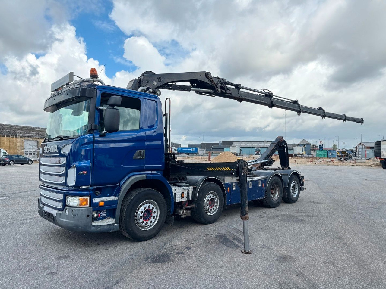 Scania G480 8x2*6 Hakenlift / Hiab 244 EP-5 Hipro - Camion grue: photos 1 Scania G480 8x2*6 Hakenlift / Hiab 244 EP-5 Hipro - Camion grue: photos 1