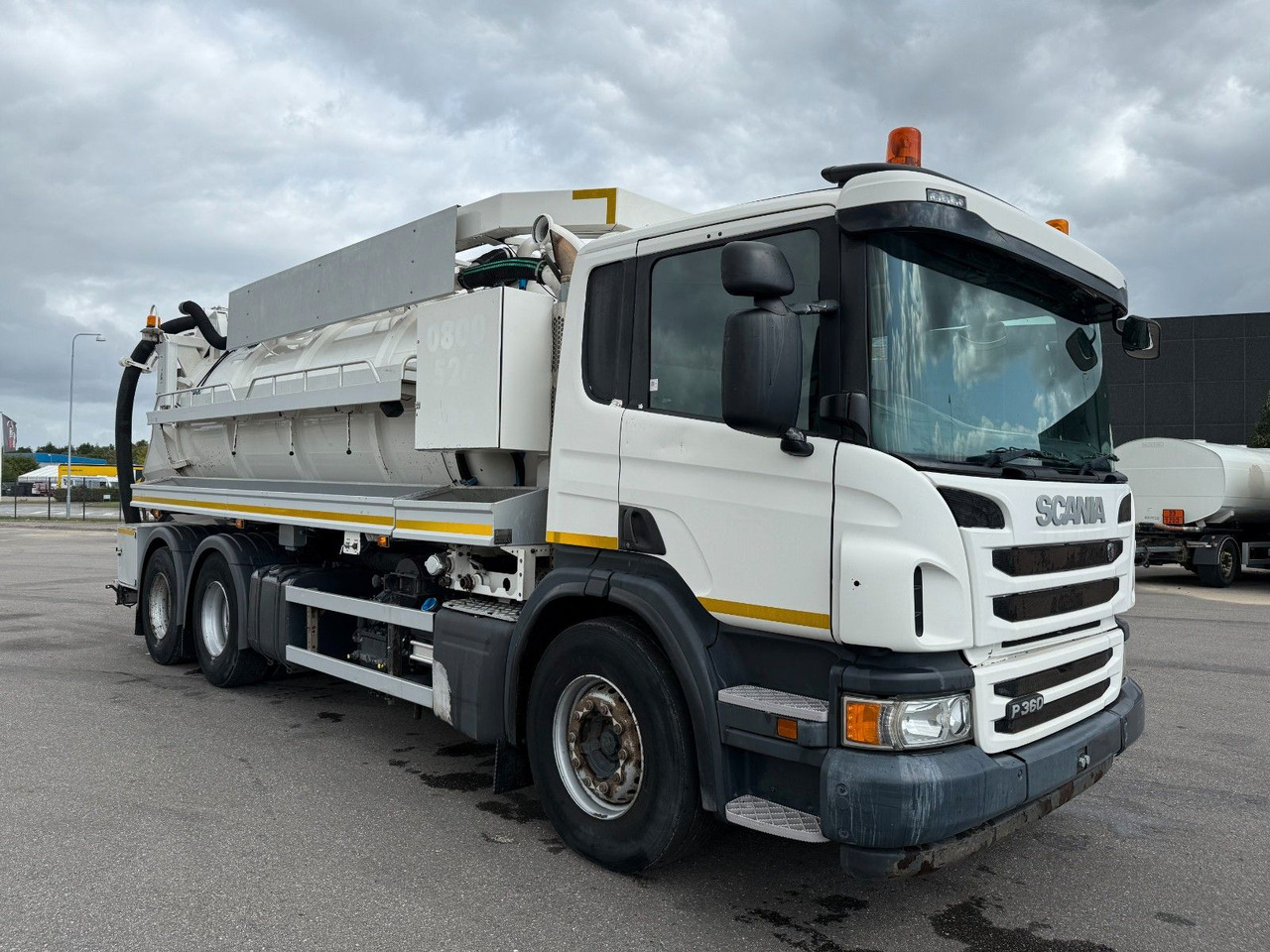 Scania P360 Euro 6 6x4 RHD Hvidtved Larsen FlexLine 312 - Camion hydrocureur: photos 1 Scania P360 Euro 6 6x4 RHD Hvidtved Larsen FlexLine 312 - Camion hydrocureur: photos 1