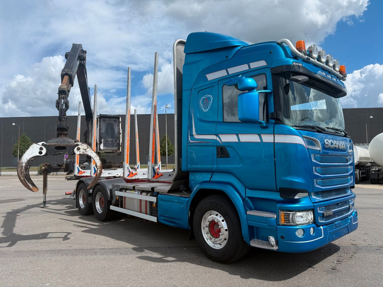 Scania R730 V8 6x4 Palfinger Epsilon M12L80 / Holz Wood - Camion grumier, Camion grue: photos 1 Scania R730 V8 6x4 Palfinger Epsilon M12L80 / Holz Wood - Camion grumier, Camion grue: photos 1