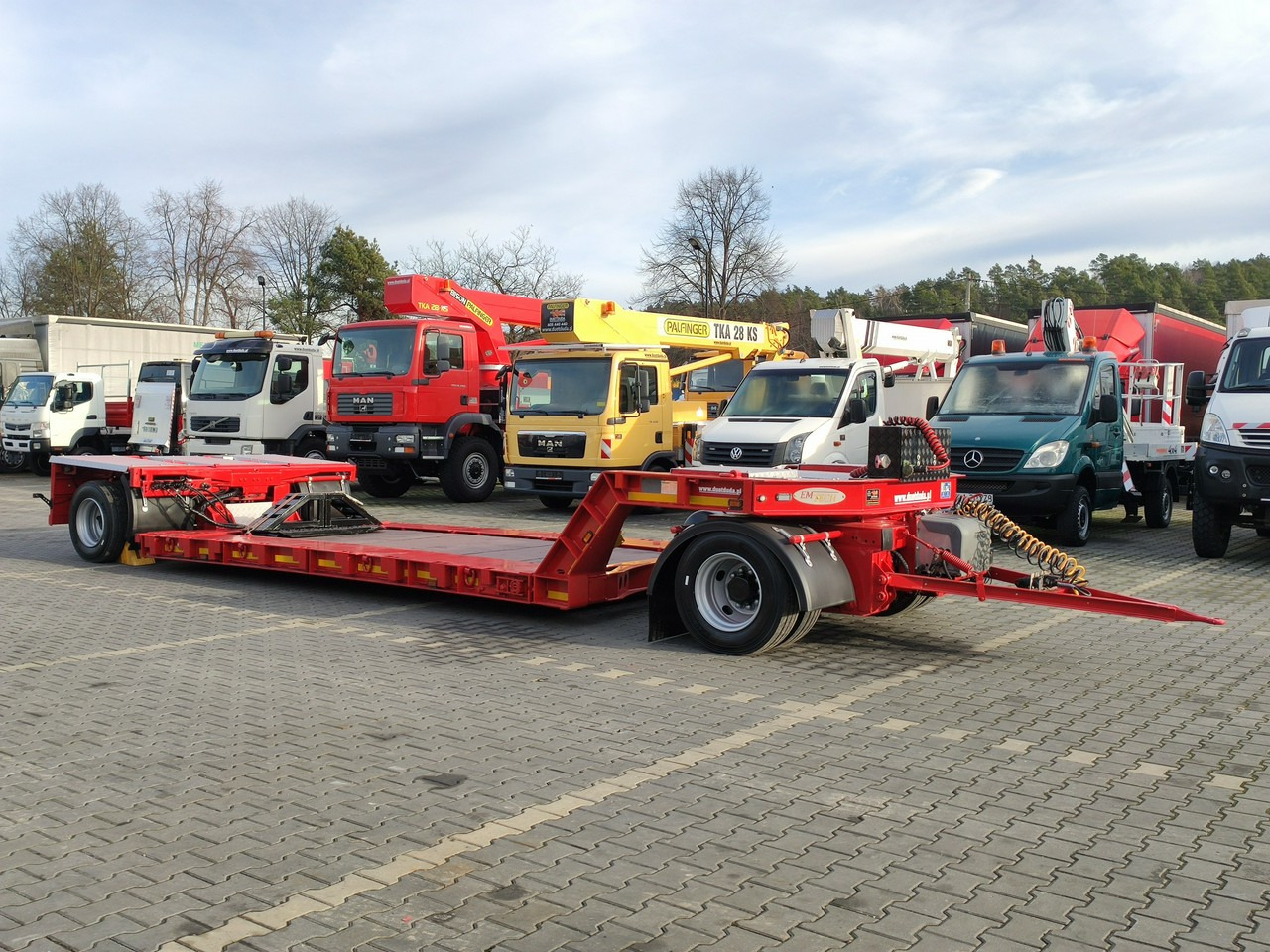 EMTECH PCN 18 PNZ-S Tiefbett zagłębiana Rozsuwana UNIKAT JAK NOWA - Remorque porte-engin surbaissée: photos 3 EMTECH PCN 18 PNZ-S Tiefbett zagłębiana Rozsuwana UNIKAT JAK NOWA - Remorque porte-engin surbaissée: photos 3