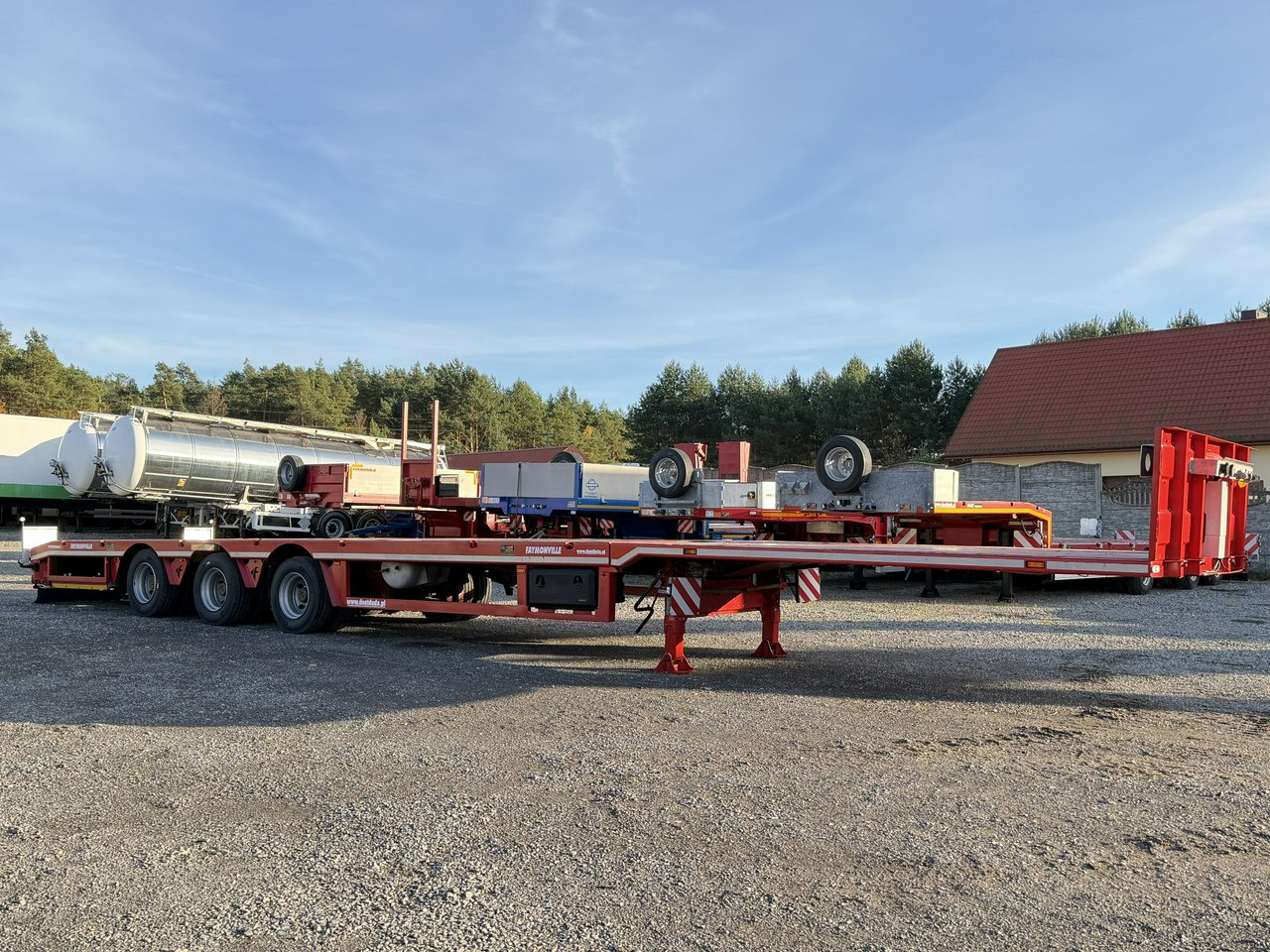 Faymonville Niskopodłogowa Telemega Rozciągana 7m 3-Osiowa Oś skrętna - Semi-remorque surbaissé: photos 2 Faymonville Niskopodłogowa Telemega Rozciągana 7m 3-Osiowa Oś skrętna - Semi-remorque surbaissé: photos 2