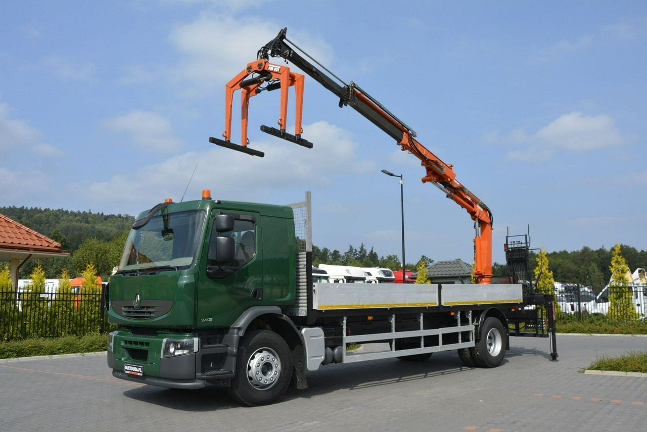 Renault Premium 180.240DXI długość Skrzyni-6.820cm + HDS TEREX TLC 92.2 - Camion plateau, Camion grue: photos 1 Renault Premium 180.240DXI długość Skrzyni-6.820cm + HDS TEREX TLC 92.2 - Camion plateau, Camion grue: photos 1
