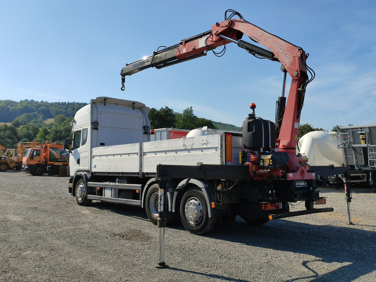 Scania 124L 420 6x2 Retarder HDS FASSI F170 Budowlanka - Camion plateau, Camion grue: photos 3 Scania 124L 420 6x2 Retarder HDS FASSI F170 Budowlanka - Camion plateau, Camion grue: photos 3