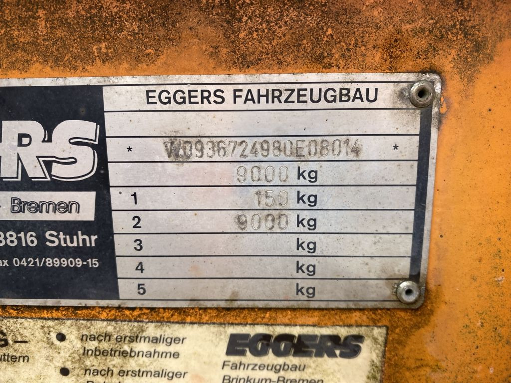 Eggers ZX 9E Anhänger für Ballastgewichte | BPW - Remorque plateau: photos 3 Eggers ZX 9E Anhänger für Ballastgewichte | BPW - Remorque plateau: photos 3