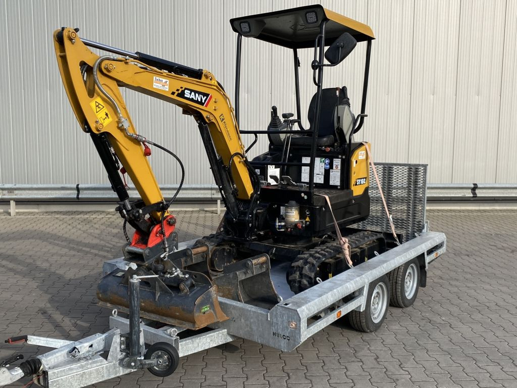 Hulco Anhänger Tieflader Minibagger Maschinen Rampen - Remorque voiture: photos 2 Hulco Anhänger Tieflader Minibagger Maschinen Rampen - Remorque voiture: photos 2