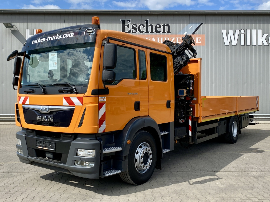 MAN TGM 15.290 4x2 BL / Atlas AK 75.2 Kran - Camion plateau, Camion grue: photos 1 MAN TGM 15.290 4x2 BL / Atlas AK 75.2 Kran - Camion plateau, Camion grue: photos 1