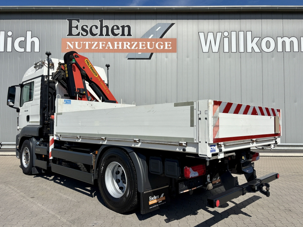 MAN TGS 18.480 4x2 BL / Palfinger PK 14002 Faltkran - Camion plateau, Camion grue: photos 3 MAN TGS 18.480 4x2 BL / Palfinger PK 14002 Faltkran - Camion plateau, Camion grue: photos 3