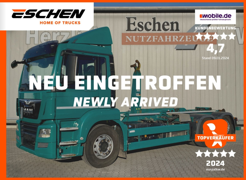 MAN TGS 26.420 6x2-2 BL / VDL Aufbau - Camion ampliroll: photos 1 MAN TGS 26.420 6x2-2 BL / VDL Aufbau - Camion ampliroll: photos 1