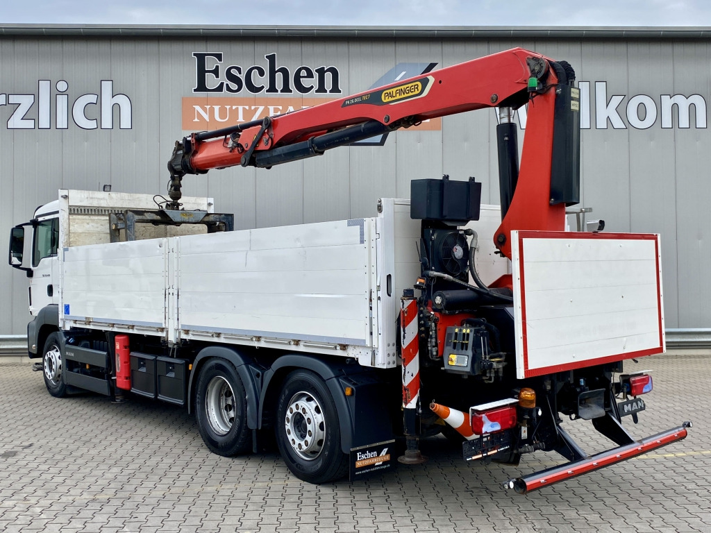MAN TGS 26.420 6x2-4 LL / Palfinger PK 26.001 L Tec Heckkran - Camion plateau, Camion grue: photos 4 MAN TGS 26.420 6x2-4 LL / Palfinger PK 26.001 L Tec Heckkran - Camion plateau, Camion grue: photos 4