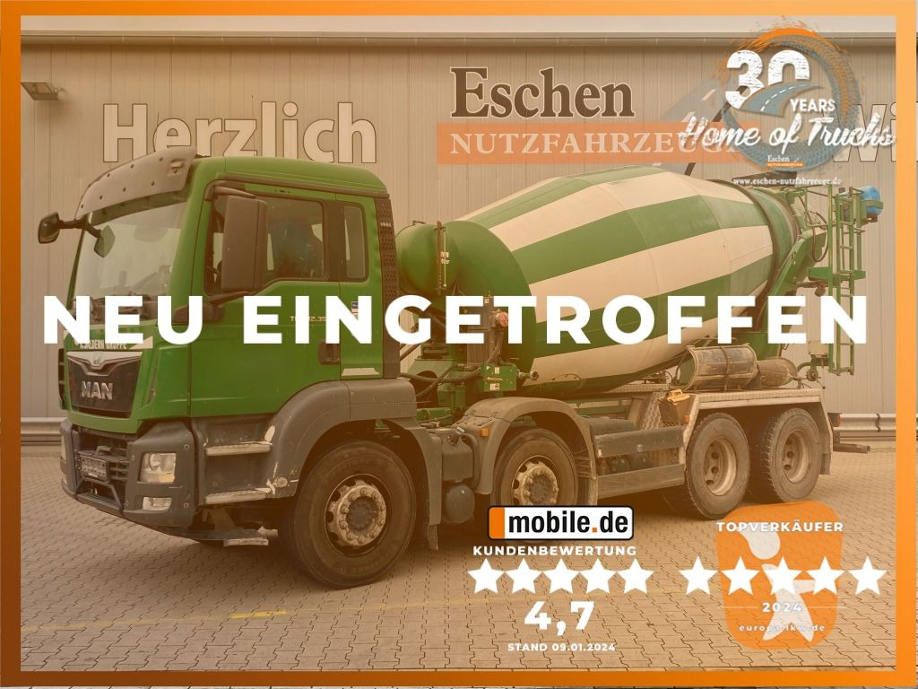 MAN TGS 32.360 8x4 BB | 9m³ Stetter*Navi*HU 06/2026 - Camion malaxeur: photos 1 MAN TGS 32.360 8x4 BB | 9m³ Stetter*Navi*HU 06/2026 - Camion malaxeur: photos 1
