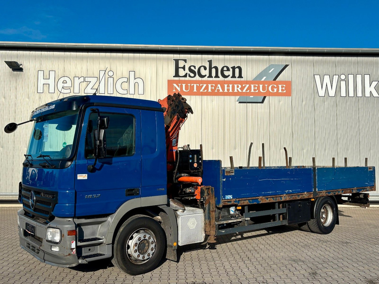 Mercedes-Benz Actros 1832 I Terex 85.2A3*9,10m*Telligent*Klima - Camion plateau, Camion grue: photos 1 Mercedes-Benz Actros 1832 I Terex 85.2A3*9,10m*Telligent*Klima - Camion plateau, Camion grue: photos 1