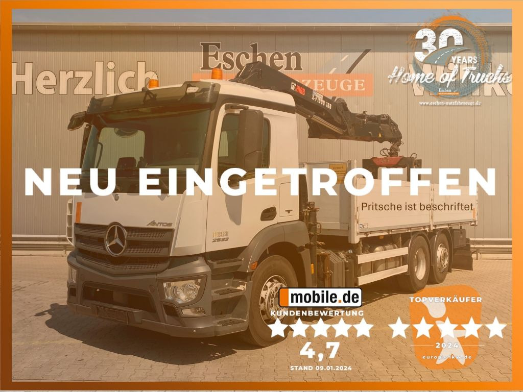 Mercedes-Benz Antos 2533 6x2 | X-HIDUO 188/ES-3*AHK*5+6.Kreis - Camion plateau, Camion grue: photos 1 Mercedes-Benz Antos 2533 6x2 | X-HIDUO 188/ES-3*AHK*5+6.Kreis - Camion plateau, Camion grue: photos 1