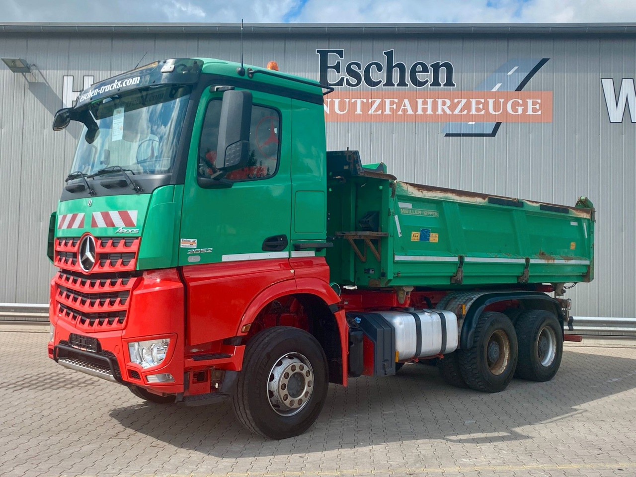 Mercedes-Benz Arocs 2652 6x4B MEILLER Bordmatik*Blatt*Retarder - Camion benne: photos 1 Mercedes-Benz Arocs 2652 6x4B MEILLER Bordmatik*Blatt*Retarder - Camion benne: photos 1