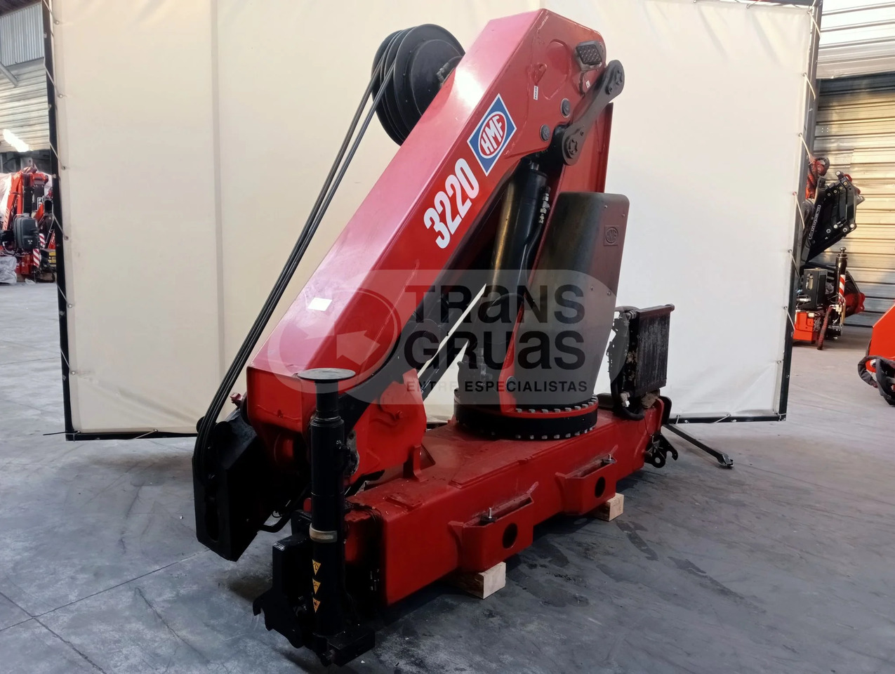 Grúa hidráulica HMF 3220 K - Grue auxiliaire: photos 5 Grúa hidráulica HMF 3220 K - Grue auxiliaire: photos 5