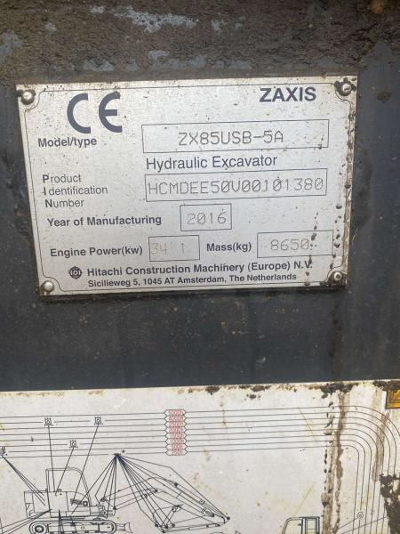 Hitachi ZX85USB-5A - Pelle sur chenille: photos 4 Hitachi ZX85USB-5A - Pelle sur chenille: photos 4