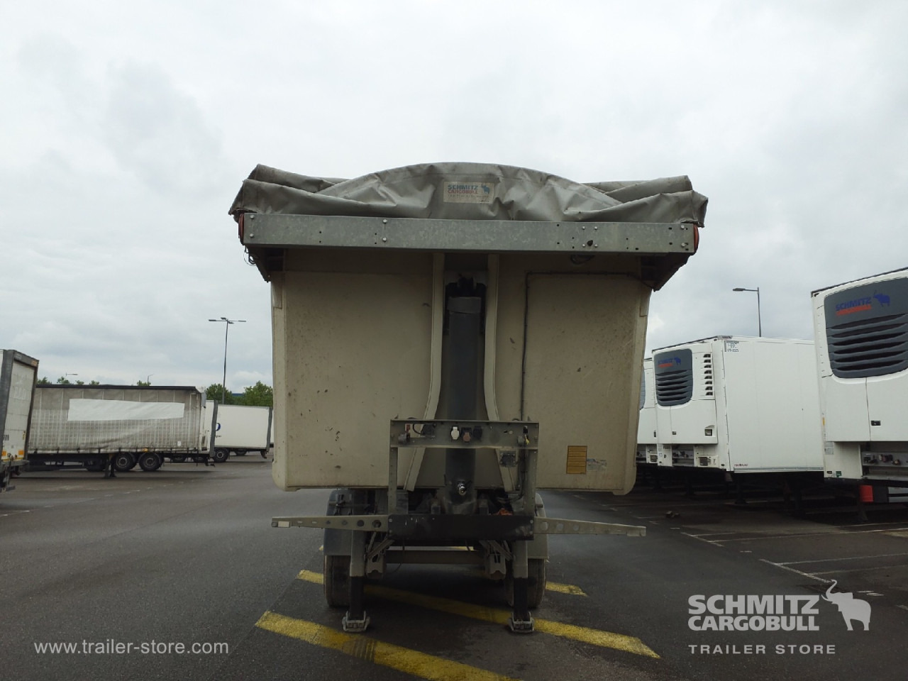 Semi-remorque benne SCHMITZ Tipper Alu-square sided body 27m³: photos 9