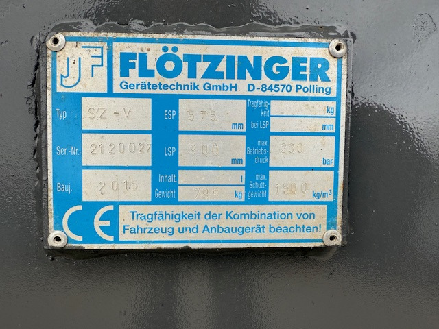 Flötzinger SZ-V - 2400 mm - Volvo/CAT/Komatsu -Krokodilgebiss  - Matériel d'ensilage: photos 5 Flötzinger SZ-V - 2400 mm - Volvo/CAT/Komatsu -Krokodilgebiss  - Matériel d'ensilage: photos 5