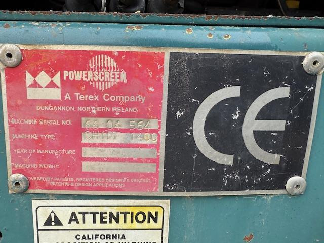Terex Powerscreen Chieftain 1400 - Crible: photos 5 Terex Powerscreen Chieftain 1400 - Crible: photos 5