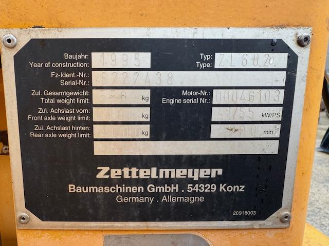 Zettelmeyer ZL 602 - Chargeuse sur pneus: photos 5 Zettelmeyer ZL 602 - Chargeuse sur pneus: photos 5