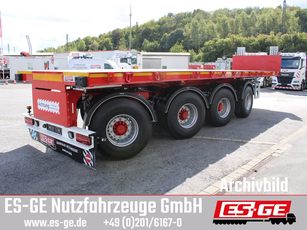 ES-GE 4-Achs-Ballastauflieger - Semi-remorque plateau: photos 3 ES-GE 4-Achs-Ballastauflieger - Semi-remorque plateau: photos 3