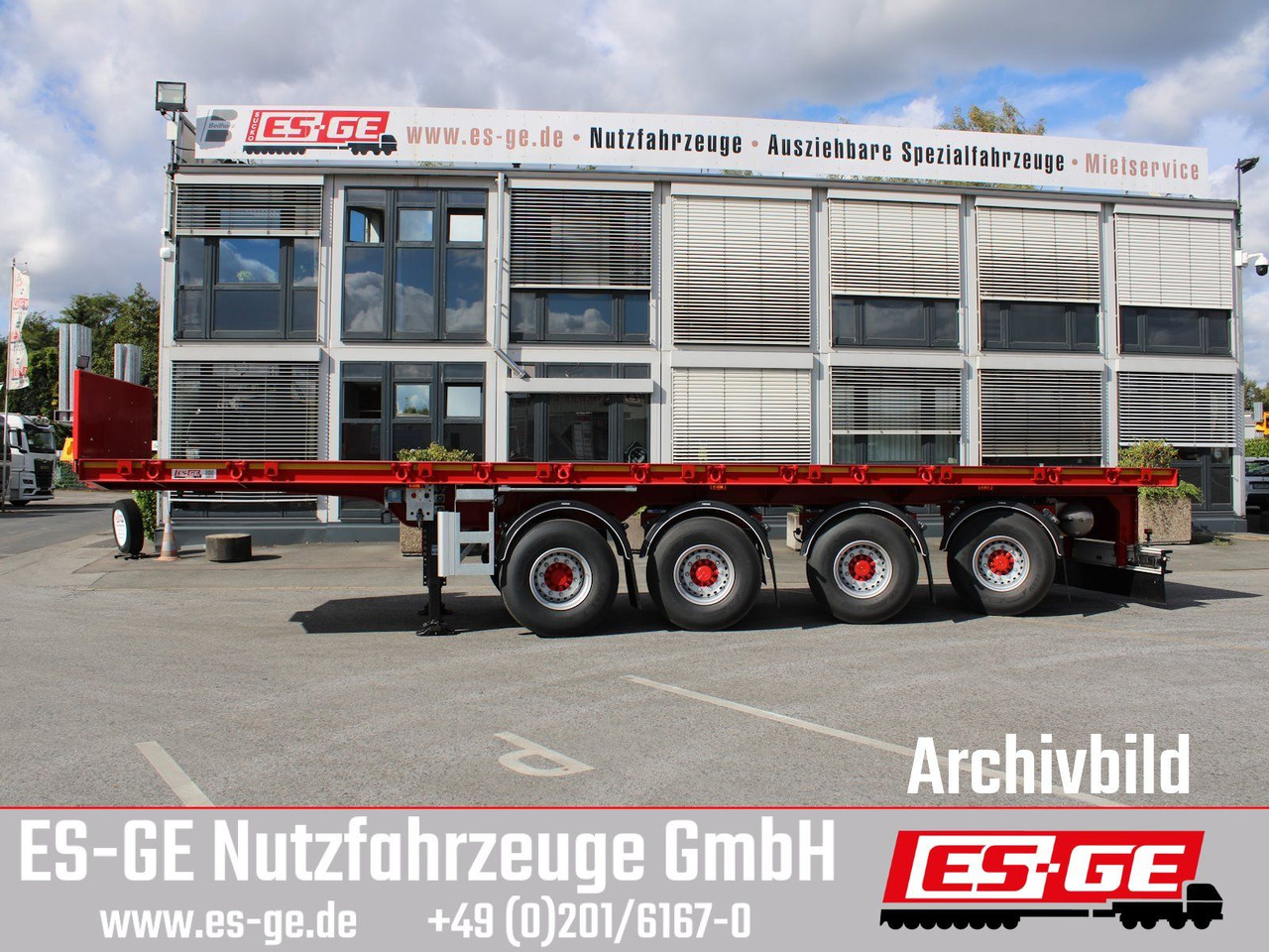 ES-GE 4-Achs-Ballastauflieger - Semi-remorque plateau: photos 5 ES-GE 4-Achs-Ballastauflieger - Semi-remorque plateau: photos 5