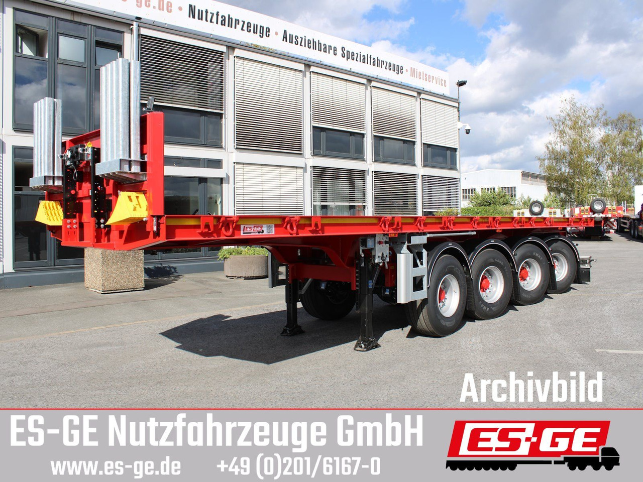 ES-GE 4-Achs-Ballastauflieger - Semi-remorque plateau: photos 2 ES-GE 4-Achs-Ballastauflieger - Semi-remorque plateau: photos 2