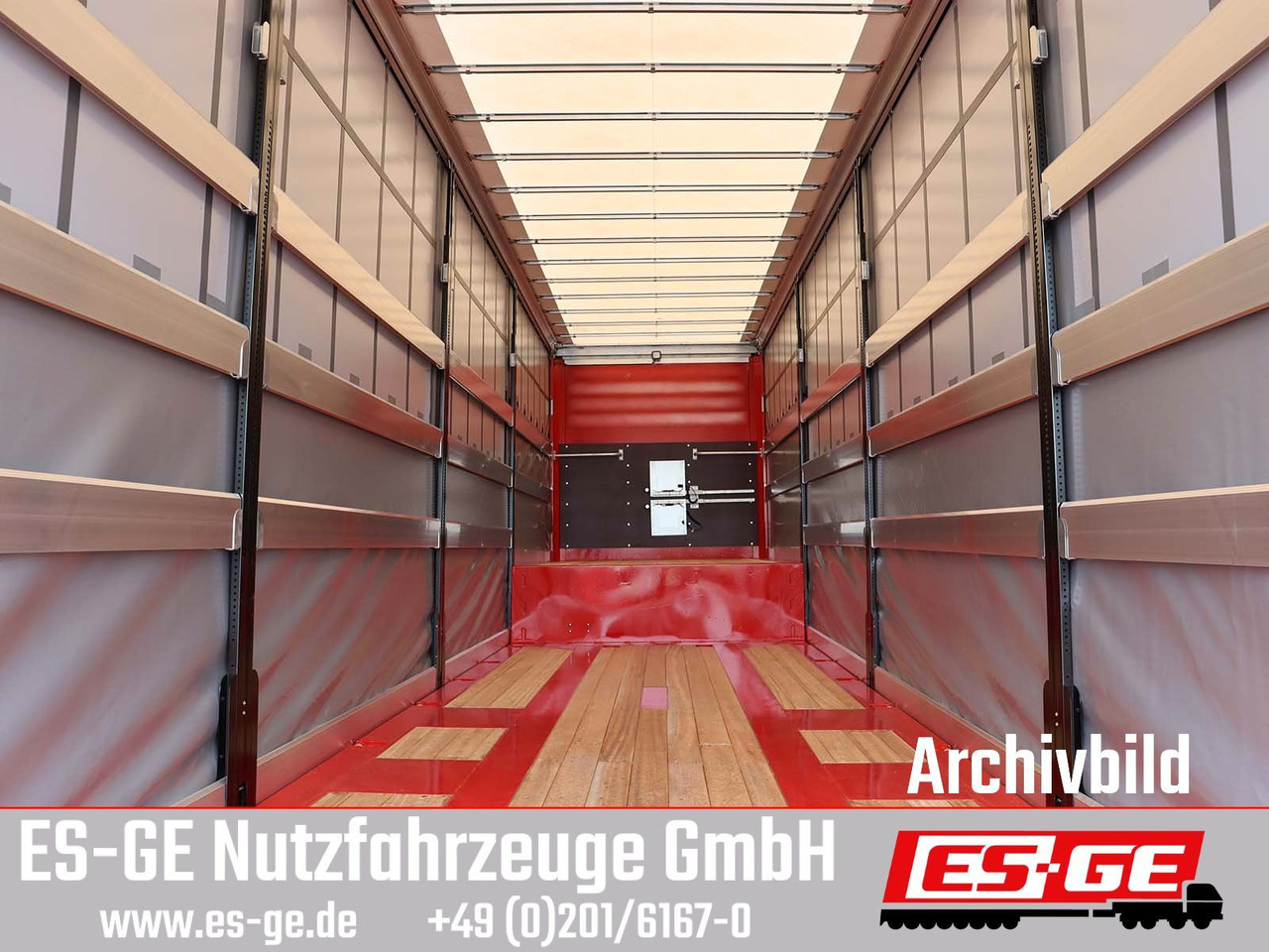 Semi-remorque surbaissé ES-GE 4-Achs-Satteltieflader mit Curtainsider-Aufbau: photos 9