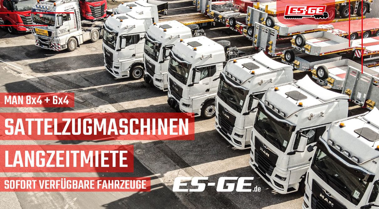 Semi-remorque surbaissé ES-GE 4-Achs-Satteltieflader mit Curtainsider-Aufbau: photos 11
