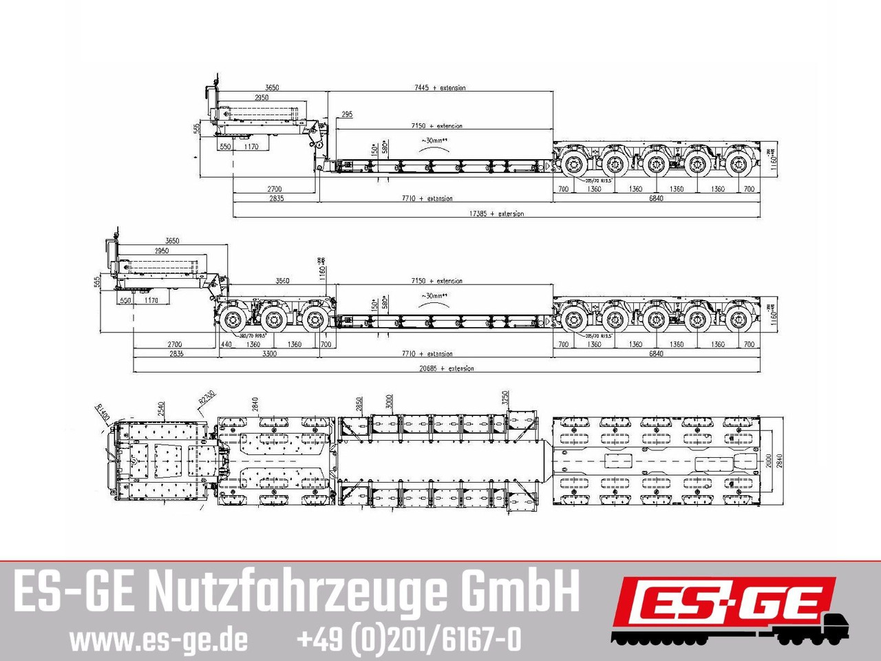 Faymonville MAX Trailer 3+5 Tiefbett (Baggerbett) - Semi-remorque surbaissé: photos 1 Faymonville MAX Trailer 3+5 Tiefbett (Baggerbett) - Semi-remorque surbaissé: photos 1