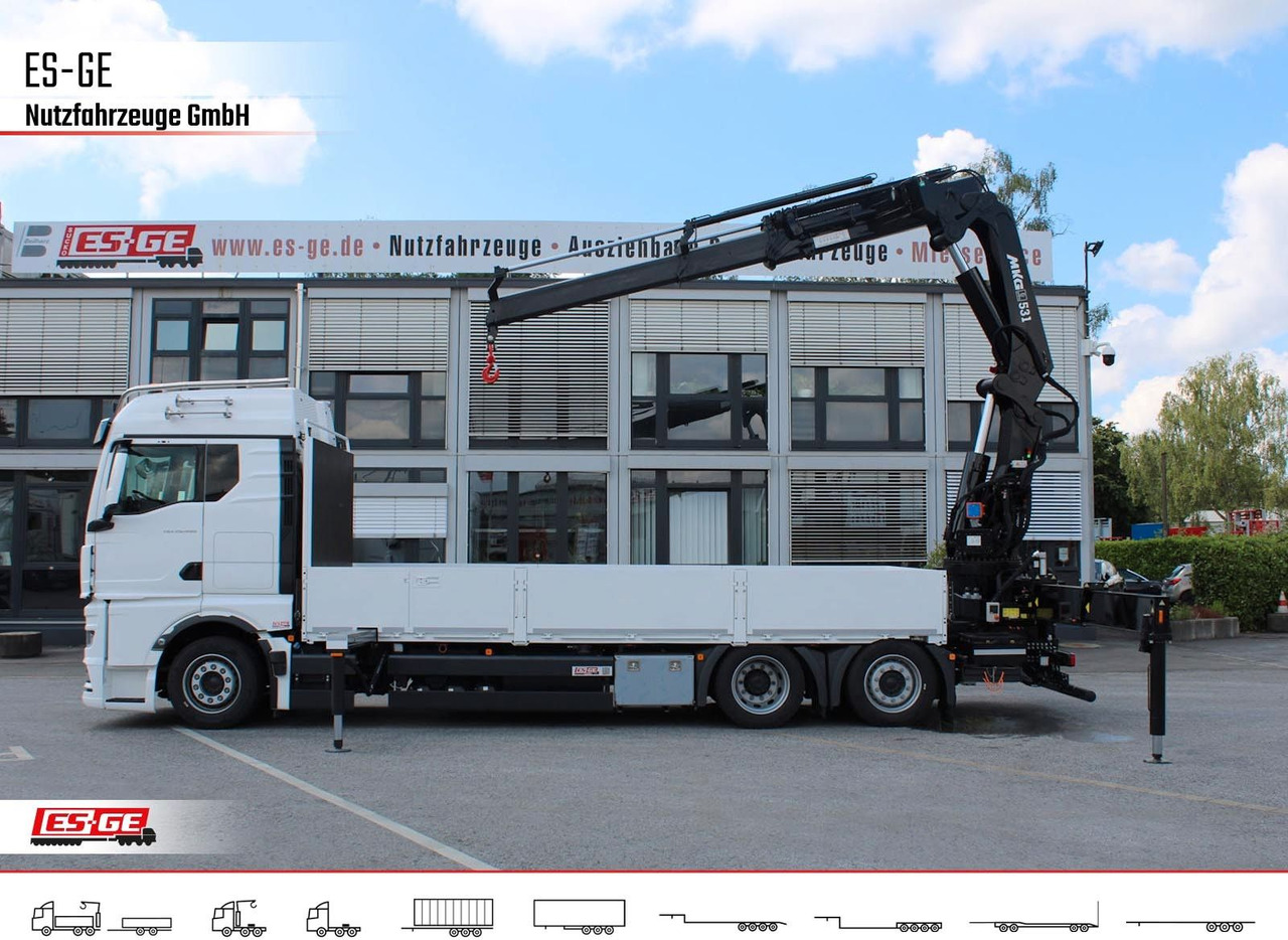 MAN TGX 26.480 6x2-4 LL CH mit MKG HLK531 a5 - Camion plateau, Camion grue: photos 5 MAN TGX 26.480 6x2-4 LL CH mit MKG HLK531 a5 - Camion plateau, Camion grue: photos 5