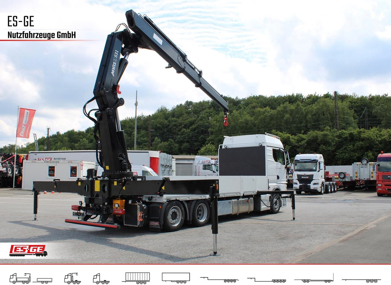 MAN TGX 26.480 6x2-4 LL CH mit MKG HLK531 a5 - Camion plateau, Camion grue: photos 4 MAN TGX 26.480 6x2-4 LL CH mit MKG HLK531 a5 - Camion plateau, Camion grue: photos 4