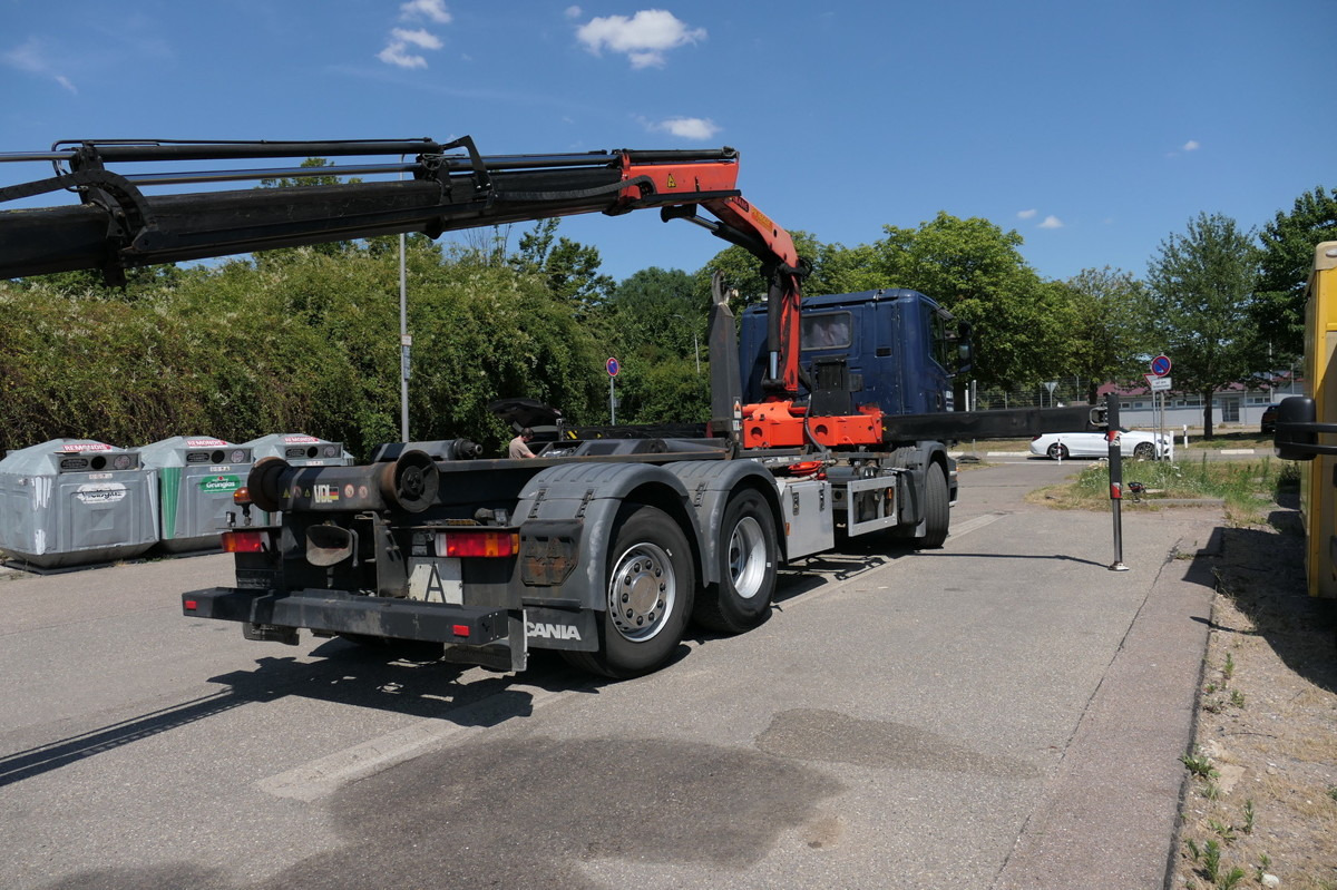 SCANIA R420 B6X2 mit Palfinger 16502 Kran Funk - Camion ampliroll: photos 5 SCANIA R420 B6X2 mit Palfinger 16502 Kran Funk - Camion ampliroll: photos 5