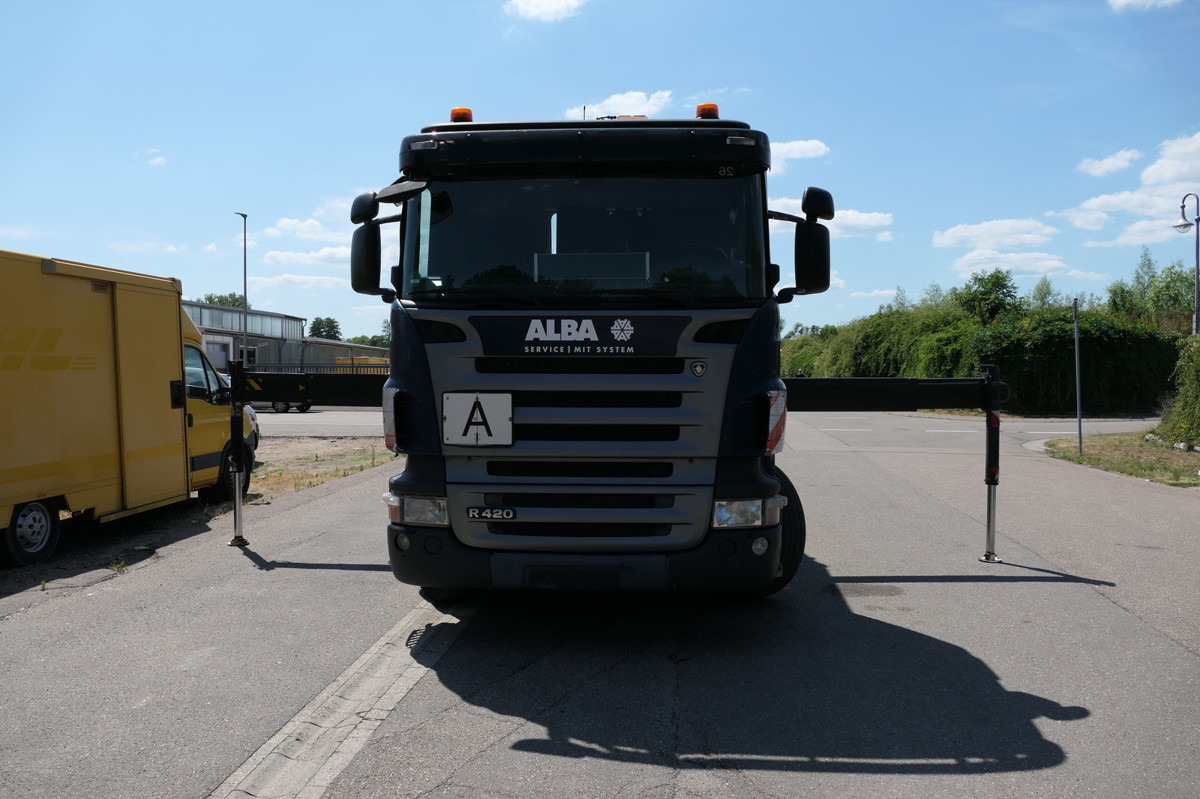 SCANIA R420 B6X2 mit Palfinger 16502 Kran Funk - Camion ampliroll: photos 2 SCANIA R420 B6X2 mit Palfinger 16502 Kran Funk - Camion ampliroll: photos 2