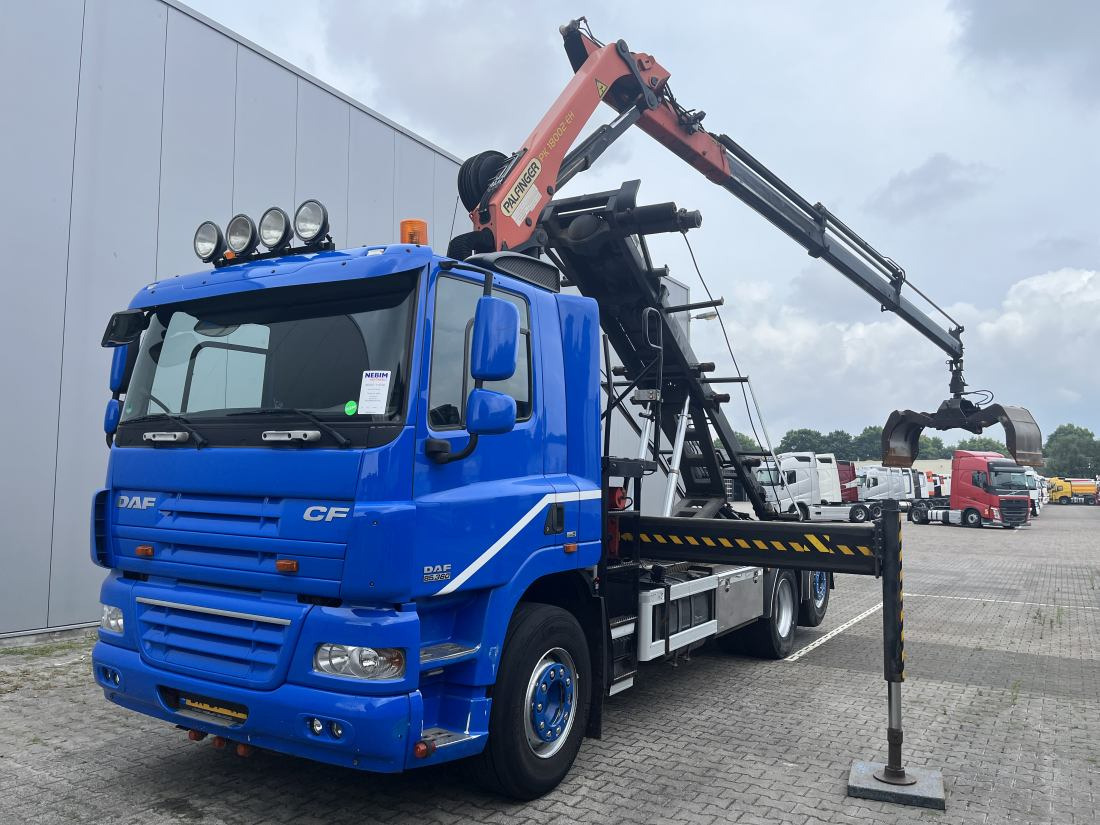DAF CF 85.360 6x2 NCH cable system - Palfinger PK 18002 - Camion porte-conteneur/ Caisse mobile, Camion grue: photos 1 DAF CF 85.360 6x2 NCH cable system - Palfinger PK 18002 - Camion porte-conteneur/ Caisse mobile, Camion grue: photos 1