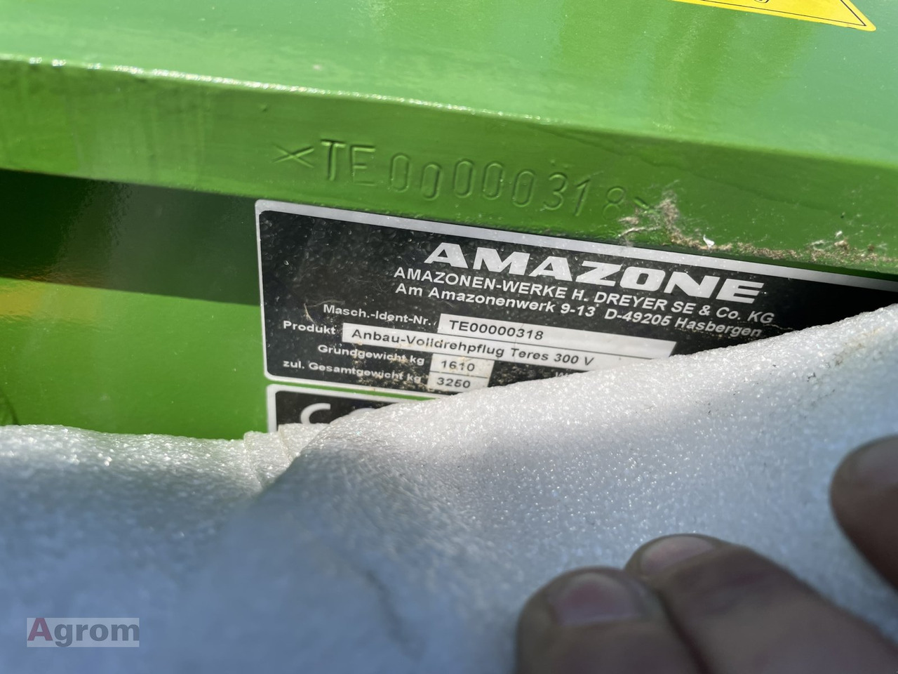 Charrue neuf Amazone Teres 300V: photos 12 Charrue neuf Amazone Teres 300V: photos 12