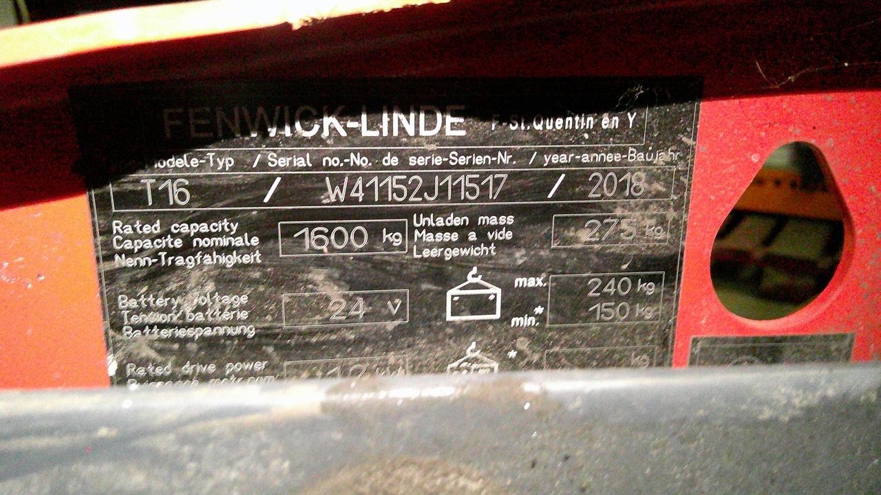 LINDE T16 - Transpalette: photos 2 LINDE T16 - Transpalette: photos 2