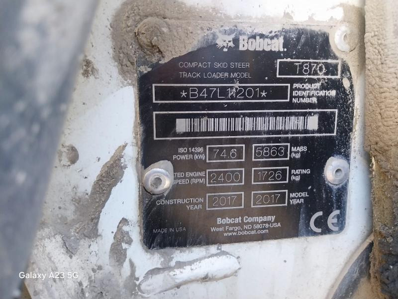 BOBCAT T870 - Chargeuse compacte sur chenilles: photos 5 BOBCAT T870 - Chargeuse compacte sur chenilles: photos 5