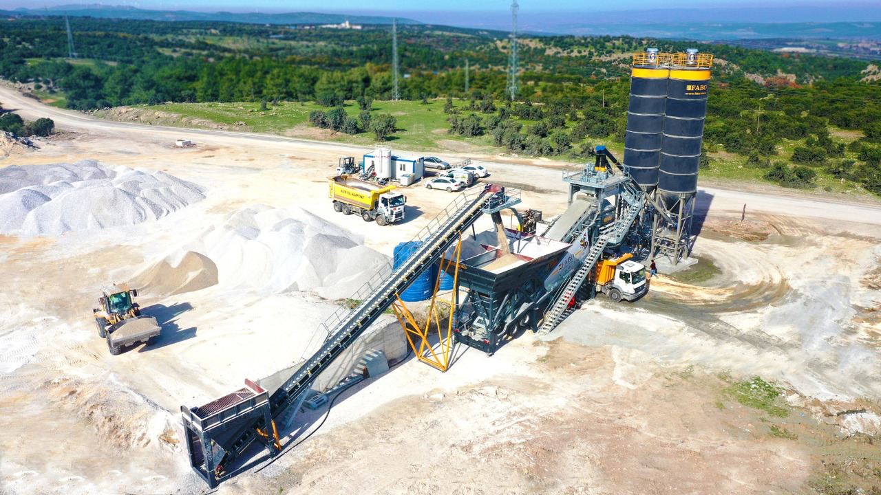 FABO mobile concrete batching plant - Centrale à béton: photos 1 FABO mobile concrete batching plant - Centrale à béton: photos 1
