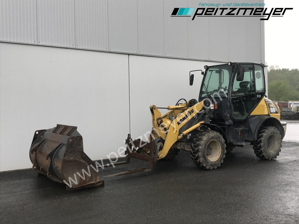 Komatsu RADLADER WA 80-6 Palettengabel und Standardschaufel - Chargeuse sur pneus: photos 1 Komatsu RADLADER WA 80-6 Palettengabel und Standardschaufel - Chargeuse sur pneus: photos 1