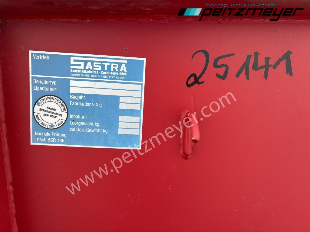 Benne à chaînes SASTRA Absetzmulde AM0 - 7 m³ asymetrisch: photos 9