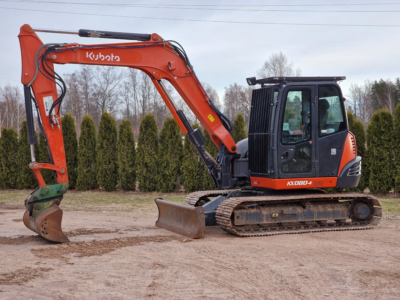 KUBOTA KX080-4. Metal tracks. - Mini pelle: photos 2 KUBOTA KX080-4. Metal tracks. - Mini pelle: photos 2