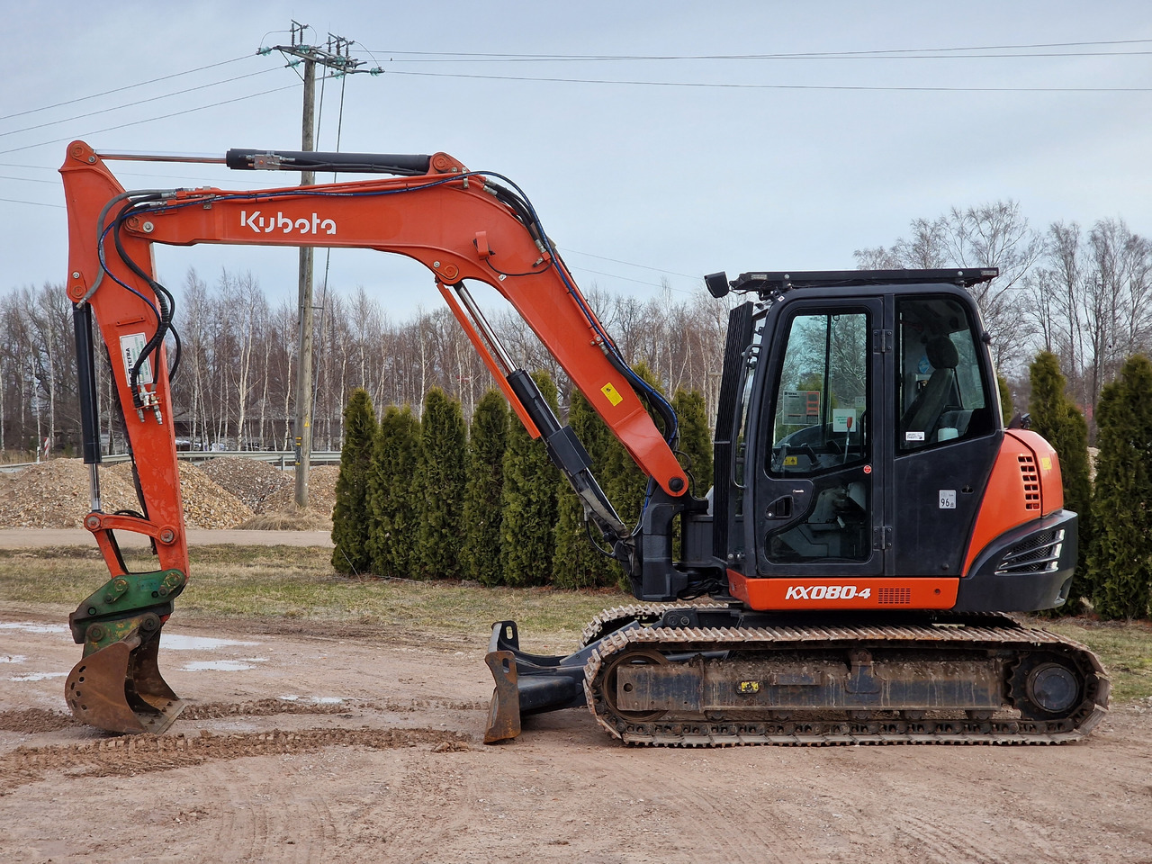KUBOTA KX080-4. Metal tracks. - Mini pelle: photos 3 KUBOTA KX080-4. Metal tracks. - Mini pelle: photos 3